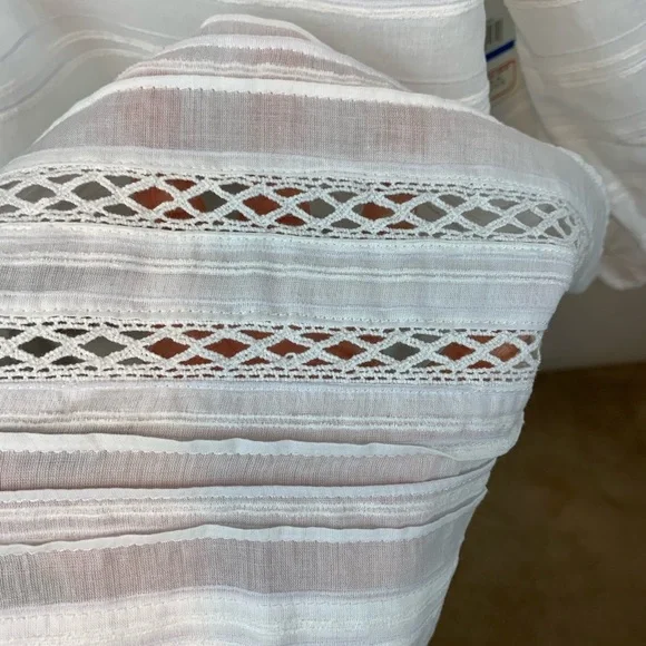 NWT- Rafaella Long Sleeve White Tunic Blouse- XL - Picture 6 of 12